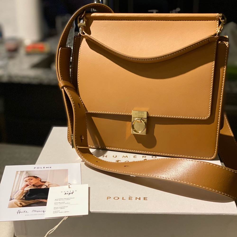 Polene Bag Numero Sept - Camel. Couple scratches